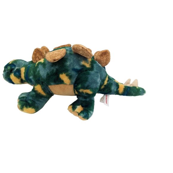 Aurora Plush Stuffed Stegosaurus Dinosaur Toy 14" Green Tie-Dye Soft Cuddly Cuti - Picture 4 of 8